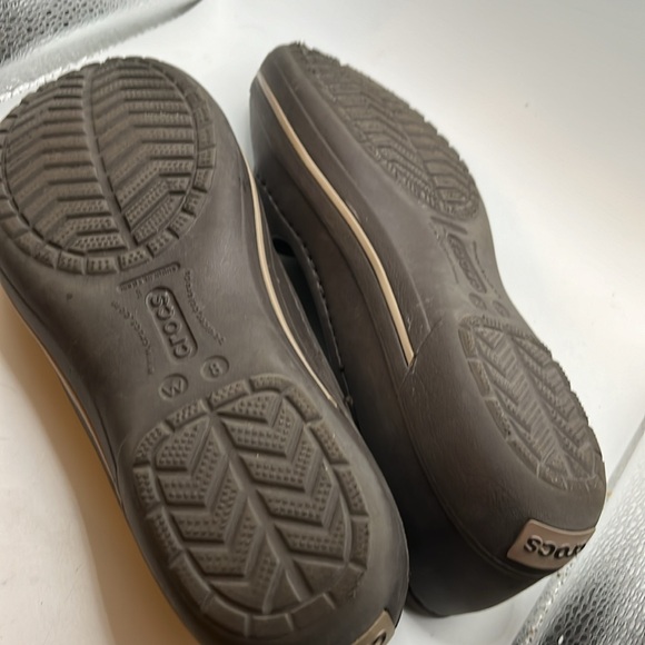 Brown Crocs Crocband Mary Jane shoes size 8 - Picture 5 of 8